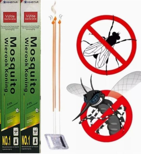 Incenso Mata Pernilongo Mosquito 300 Varetas Repelente 40min Fragrância Jasmim Imperador