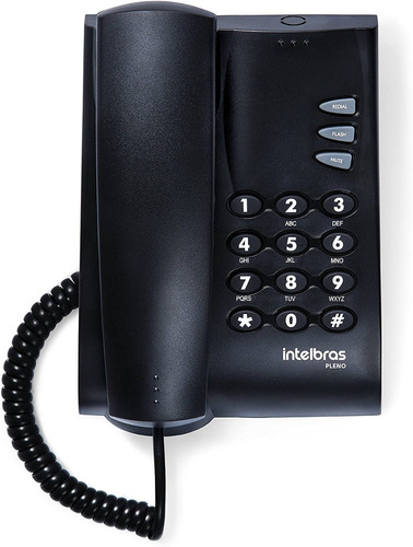 Telefone Com Fio Intelbras Preto Pleno