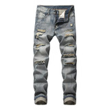 Jeans Skinny Stretch Ripped Skinny Trousers A