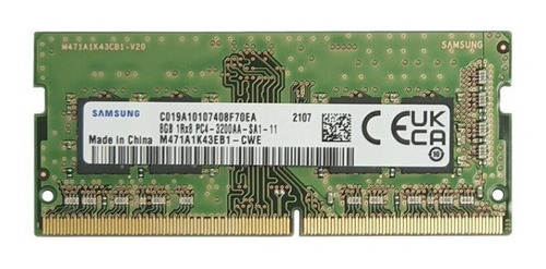 Memoria Ram Samsung  Ddr4 3200mhz  1rx8  8gb Para Notebook