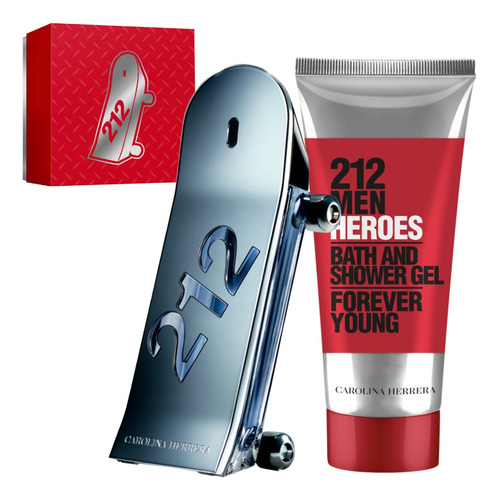 Kit Perfume Importado 212 Heroes De Carolina Herrera 90ml