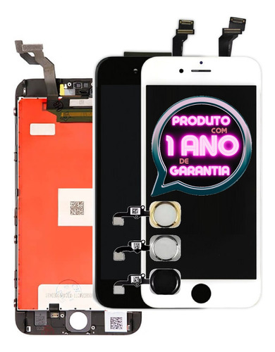 Tela Display Frontal + Botão Para iPhone 6s Plus + Testado!