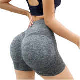 Shorts Levanta Bumbum Academia Sem Costura Push Up Yoga 