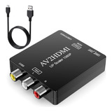 Adaptador Rca Hdmi, Conversor Av Hdmi, Conversor De Aud...