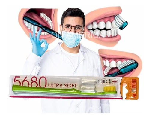 Cepillo Dental Ultra Soft Con Capuchon Rosa Tecnica Bass