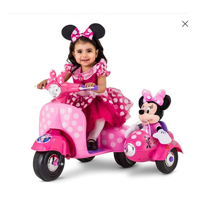 Carrito Electrico Con Canastilla Minnie Mouse 6 V Ride-on | Meses sin interés