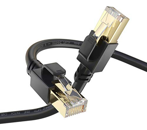 Cable Ethernet Cat 8, 65 Pies, 40 Gbps, Cable Lan Cat8 Rj45