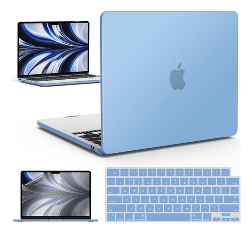 Funda Ibenzer Para Macbook Air 13 M2 + C/teclado Blue