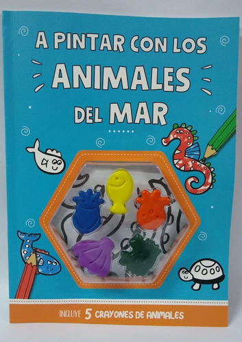 Libro Para Pintar A Pintar Con Los... Crayones C/formas 