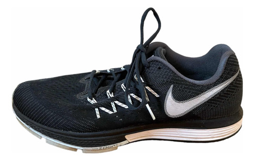 Zapatillas Nike Zoom Vomero 10de Tela Negras Con Cordones