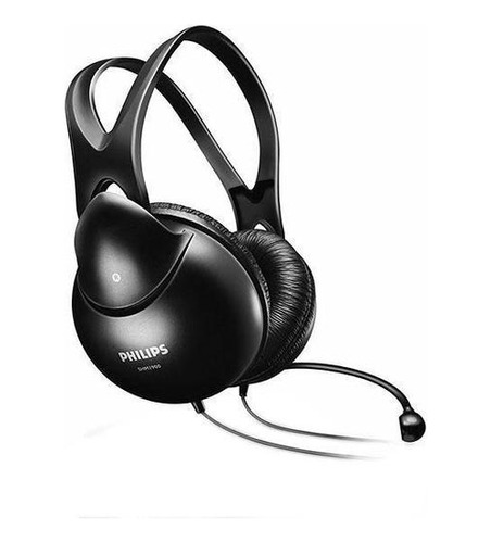 Headset Com Microfone Philips Easychat Shm1900 Preto