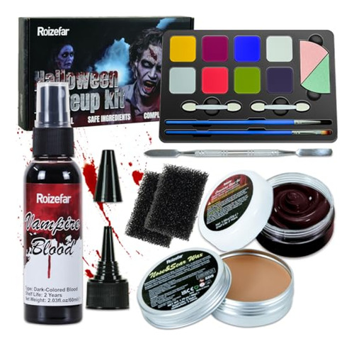 Pintura Para Cara  Roizefar Kit De Maquillaje Sfx De Hallowe