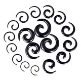 18piezas Expansor De Túnel Caracol Espiral Acrílico Piercing