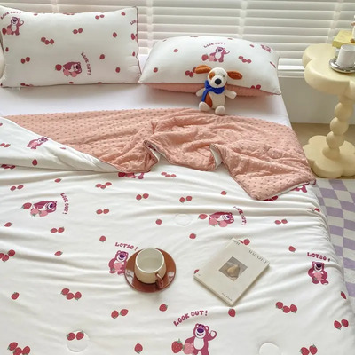 Edredón Doble Ligero, Juego De Colcha Matrimonial, Lotso Toy