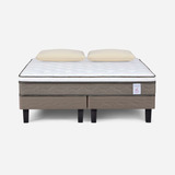 Cama Europea New Style 6 De 2 Plazas Bd+almohadas Memory Max