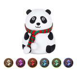 Lámpara Touch De Noche Led Panda Sensor Táctil Colores