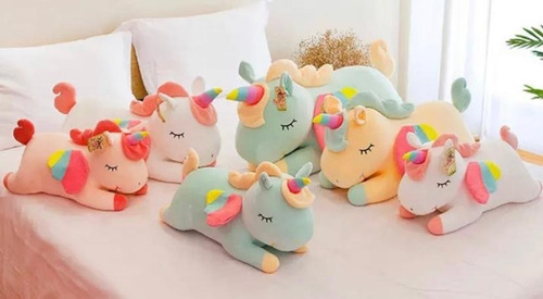 Unicornio Pony De Peluche Kawaii 50 Cm Con Aroma Frutal