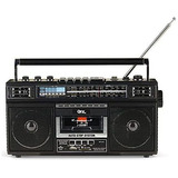 Qfx Reproductor De Casetes J-220bt Rerun X Con Radio