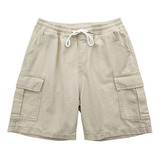 Bermudas Short Hombre Casual Bolsa Playa Cargo Gabardina