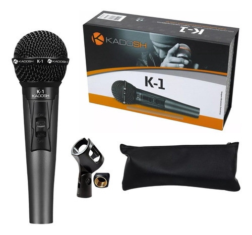 Microfone Com Fio Kadosh K-1 De Mão Dinamico Cardioide K2 K3