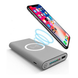 Cargador Portatil Power Bank Doble Inalambrico Qi 10000 Mah 