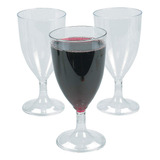 Copas De Vino De Plástico (25 Vasos Desechables) Grane...