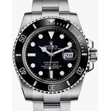 Reloj Rolex Submariner Negro - Acero Inoxidable - Calendario