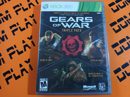 Gears Of War: Triple Pack (1 Y 2) Xbox 360 Físico Envíos