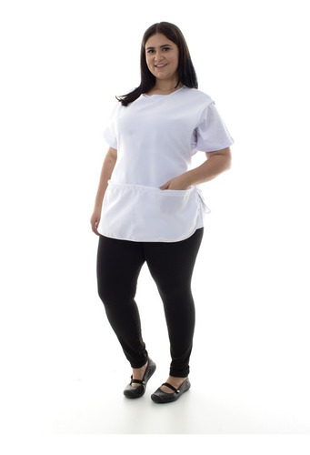 Plus Size - Kit Com 2 Conjuntos Uniforme Legging Doméstica