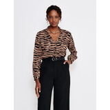 Camisa Animal Print Zebra Alisha