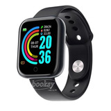 Relógio Smartwatch D20 Y68 Preto Bluetooth 4.0 Notifica Zap