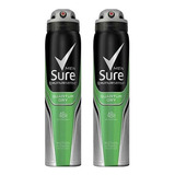 2 X 250ml Sure Men Quantum 48h Dry Anti-perspirant Deodorant