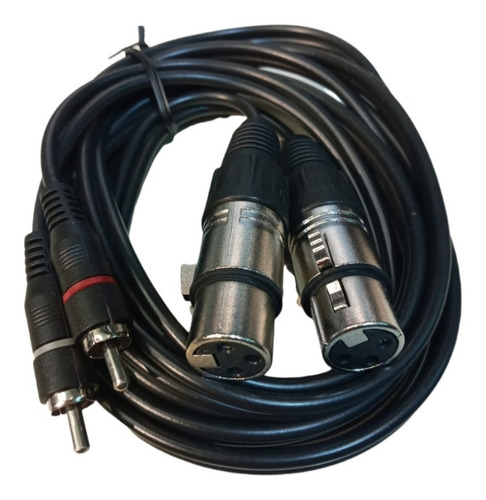 Cable 2 Canon Hembra A 2 Rca De 1 Metro Esdj