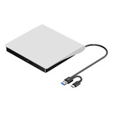 Grabador Quemador Externo Cd Lector Dvd Slim Con Usb Type C