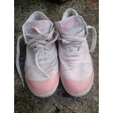 Zapatillas Nike Botitas Blancas Rosa Y Jean T 37