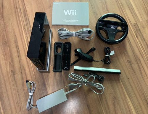 Nintendo Wii Mario Kart Na Caixa, Manual, Jogo, Volante