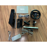 Nintendo Wii Mario Kart Na Caixa, Manual, Jogo, Volante