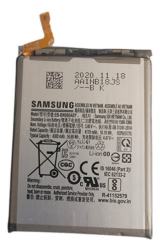 Samsung Galaxy Note 20 5g Bn980aby  Pila Original N981