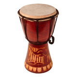 Djembe Drum Carved Bongo Música De Inspiración Africana T