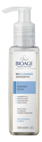 Sabonete Facial Antisséptico - Bio Cleanser 120ml - Bioage Tipo De Pele Todo Tipo De Pele