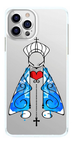 Capinha Nossa Senhora Manto Azul Capa Transparente