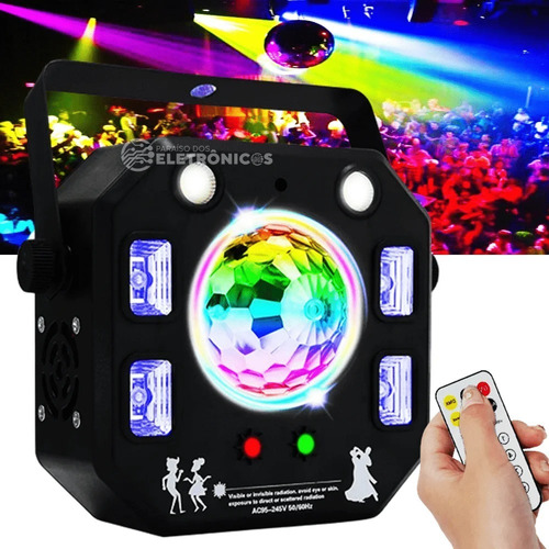 Globo Magic Rgbw E Uv Moving Strobo Flash Laser Dmx