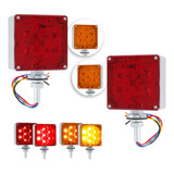 Par Plafon Lateral Direccional Mini 28 Led Bicolor 12-24v