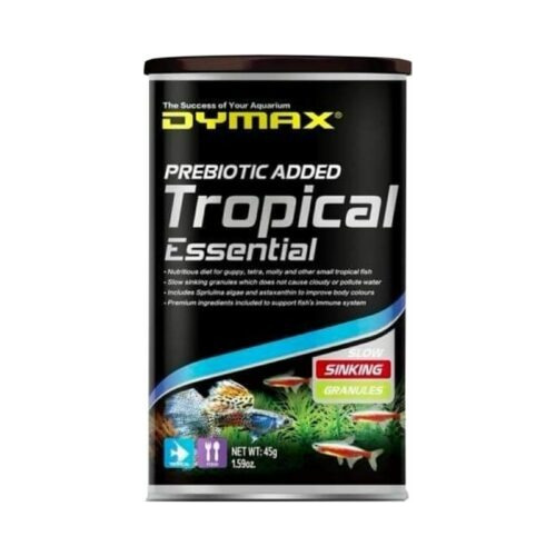 Dymax Tropical Mini Granulos 45g Peces Tropicales Pequeños