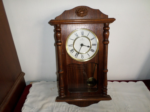 Reloj Pared Junghans Carillon Batería Caja Madera No Envio