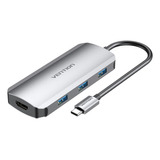 Hub Multipuerto 5 En 1 Usb C A Hdmi Usb 3.0x3 4k Vention