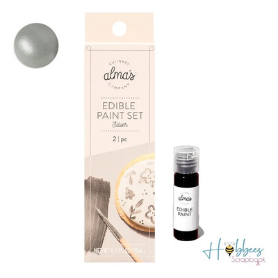 Pintura Vegetal Comestible Plata Decorar Pasteles Galletas | Envío gratis