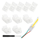 Conectores 10mm Cob Led - Sin Soldadura - 10 Pcs