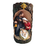 Adorno Decorativo Porta Vela Nacimiento Estrella, Alto 12cm