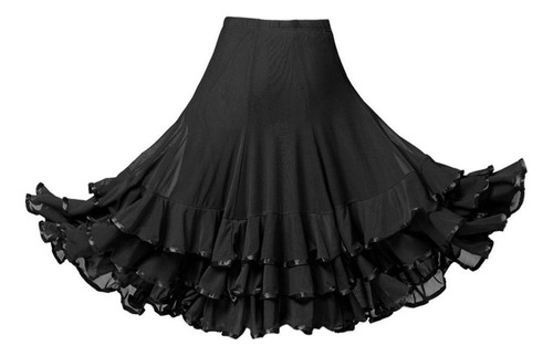 . Elegante Vestido De Baile Flamenco Falda Grande Columpio